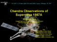 Chandra Observations of Supernova 1987A PowerPoint PPT Presentation