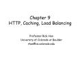 Chapter 9 HTTP, Caching, Load Balancing PowerPoint PPT Presentation