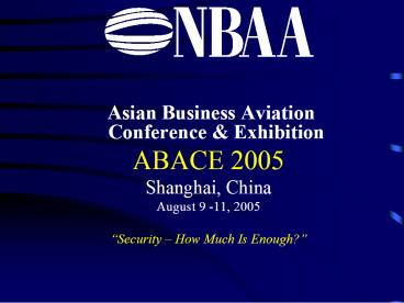 Asian Business Aviation Conference