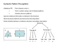 Syntactic Pattern Recognition