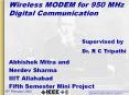 Wireless MODEM for 950 MHz Digital Communication PowerPoint PPT Presentation