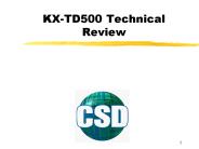 KXTD500 Technical Review