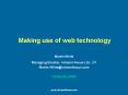 Making use of web technology PowerPoint PPT Presentation