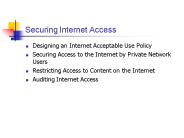 Securing Internet Access