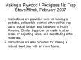 Making a Plywood Plexiglass Nzi Trap Steve Mihok, February 2007 PowerPoint PPT Presentation