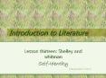 Introduction to Literature PowerPoint PPT Presentation