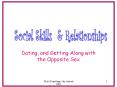 Dating, and Getting Along with the Opposite Sex PowerPoint PPT Presentation