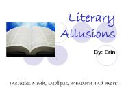 Literary Allusions