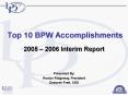 Top 10 BPW Accomplishments