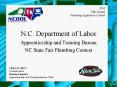 N.C. Department of Labor PowerPoint PPT Presentation