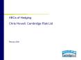 ABCs of Hedging Chris Howell, Cambridge Risk Ltd PowerPoint PPT Presentation
