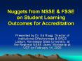 Nuggets from NSSE PowerPoint PPT Presentation
