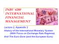INBU 4200 INTERNATIONAL FINANCIAL MANAGEMENT PowerPoint PPT Presentation