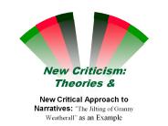 New Criticism: Theories