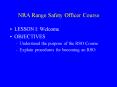 NRA Range Safety Officer Course PowerPoint PPT Presentation