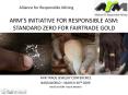 ARMS INITIATIVE FOR RESPONSIBLE ASM: STANDARD ZERO FOR FAIRTRADE GOLD PowerPoint PPT Presentation