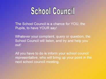 School Council