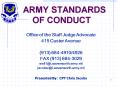 ARMY STANDARDS OF CONDUCT PowerPoint PPT Presentation