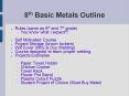 8th Basic Metals Outline PowerPoint PPT Presentation