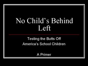 No Child