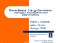 Biomechanical Energy Conversion: Challenges in Power Electronics and Electromechanics PowerPoint PPT Presentation
