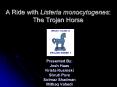 A Ride with Listeria monocytogenes: The Trojan Horse PowerPoint PPT Presentation