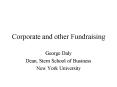 Corporate and other Fundraising PowerPoint PPT Presentation