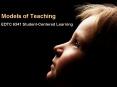 Models of Teaching PowerPoint PPT Presentation