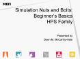 Simulation Nuts and Bolts: Beginner