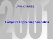 JAVA COURSE 1