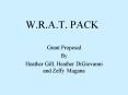 W.R.A.T. PACK PowerPoint PPT Presentation