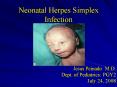Neonatal Herpes Simplex Infection PowerPoint PPT Presentation