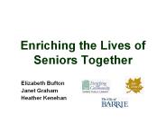 Enriching the Lives of Seniors Together