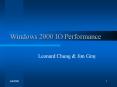 Windows 2000 IO Performance PowerPoint PPT Presentation