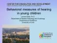 Behavioral measures of hearing in young children PowerPoint PPT Presentation