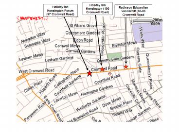 ... Vanderbilt 6886 Cromwell Road. Holiday Inn Kensington