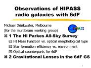 Observations of HIPASS radio galaxies with 6dF