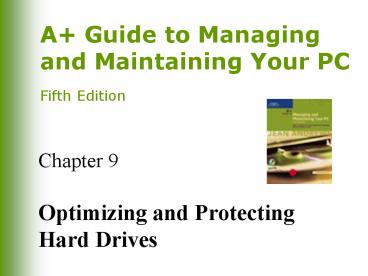 About supporting hard drives and making backups ... Repair