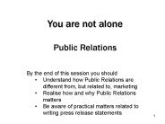 You are not alone