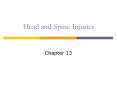 Head and Spine Injuries PowerPoint PPT Presentation