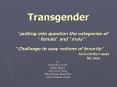 Transgender PowerPoint PPT Presentation
