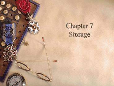 Chapter 7 Storage