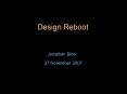 Design Reboot PowerPoint PPT Presentation