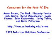Computers for the PostPC Era
