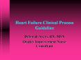 Heart Failure Clinical Process Guideline PowerPoint PPT Presentation