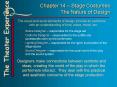 Chapter 14 Stage Costumes The Nature of Design PowerPoint PPT Presentation