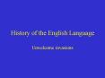 History of the English Language PowerPoint PPT Presentation