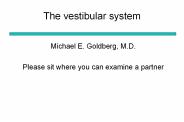 The vestibular system