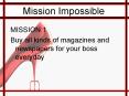 Mission Impossible PowerPoint PPT Presentation