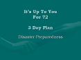 Its Up To You For 72 3 Day Plan PowerPoint PPT Presentation